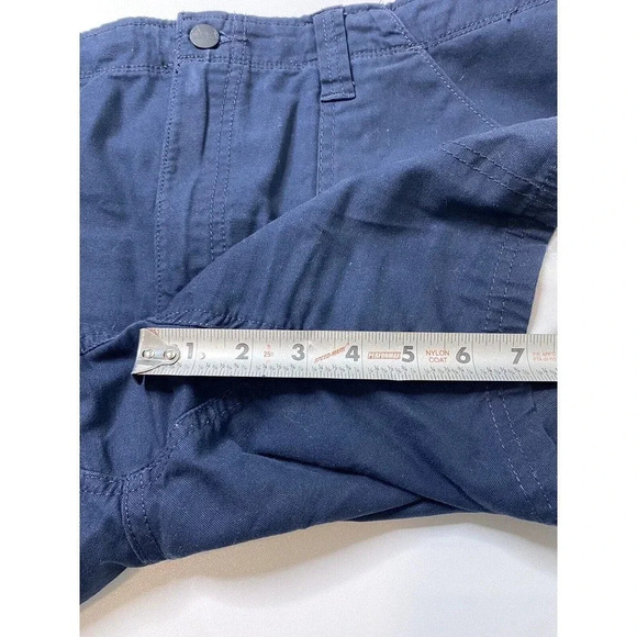 REI Mens Size 32 Navy Cargo Short Hiking Camping 7” Inseam - Picture 4 of 8